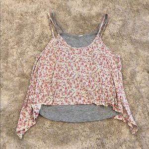 Splendid Layered Floral Print Tank